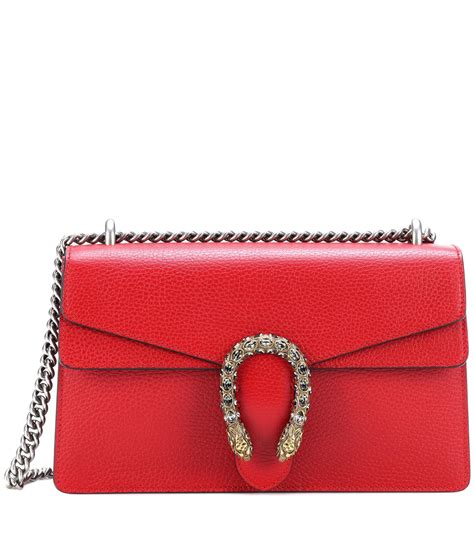 gucci dionysus leather shoulder bag red|gucci shoulder bag dionysus.